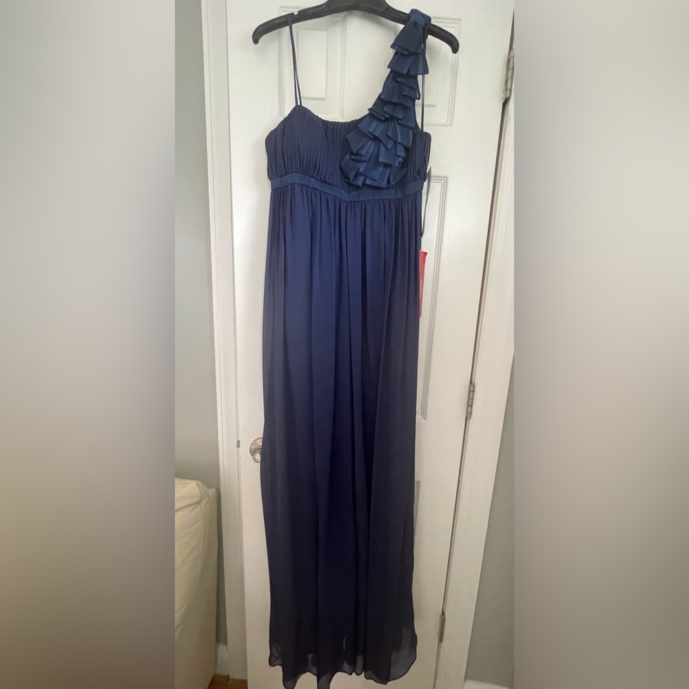Aidan Mattox Dress Navy Blue Size 10